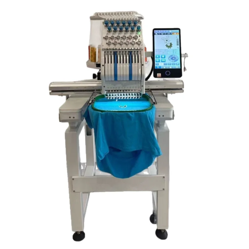 1201CT Ye's 2026 New electronic control, computerized embroidery machine, single head 12-needle industrial