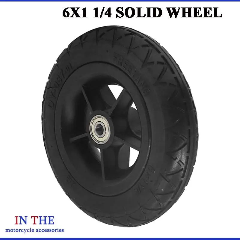 New 6.5-Inch Solid Tires: High-Quality Replacement for Electric Scooter, Medical Wheel, Shopping Cart Tires