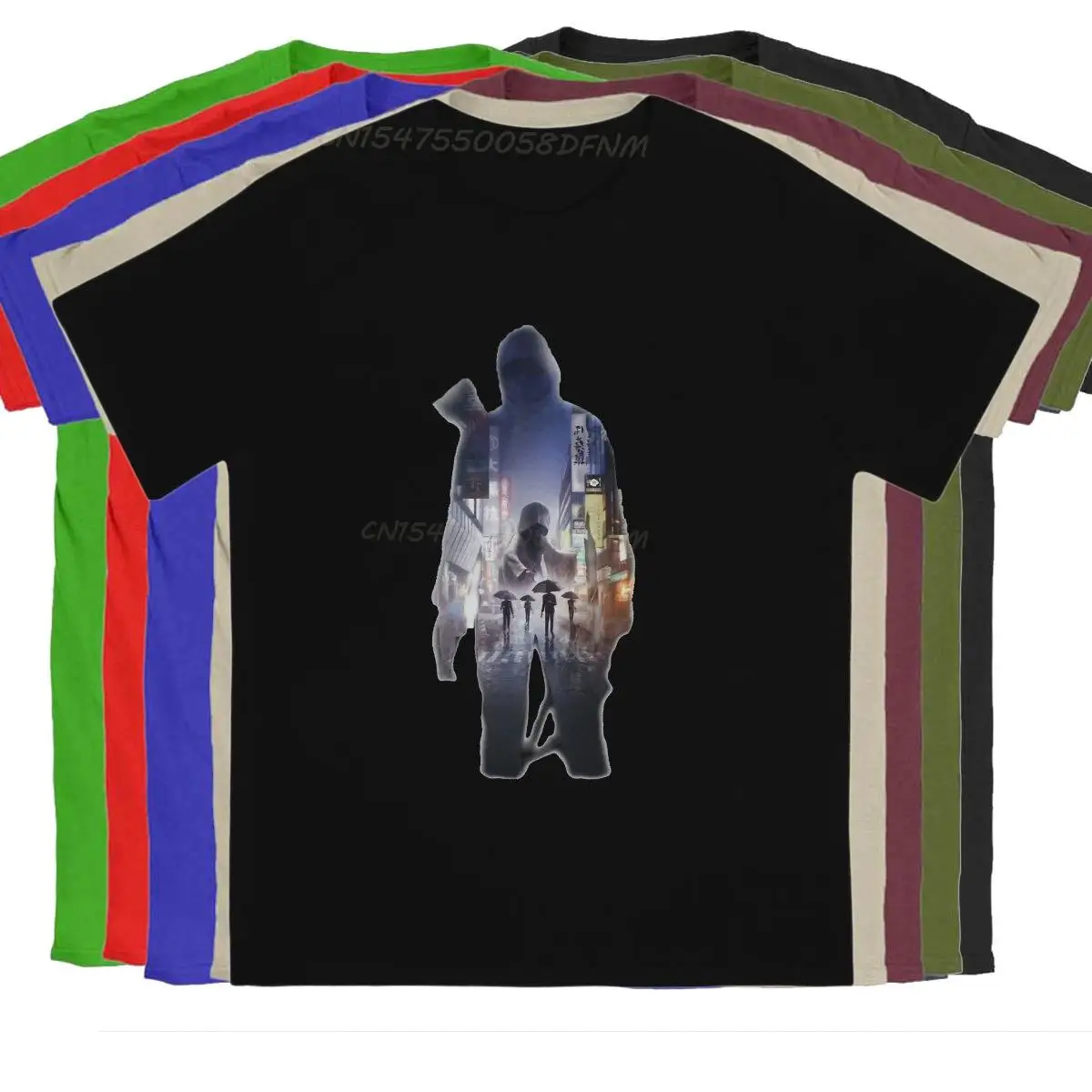 

Ghostwire Tokyo IZUKI AKITO Game Promotion T Shirt for Men BEST SELLING Camisas Basic T-shirts Hip Hop Gifts OutdoorWear