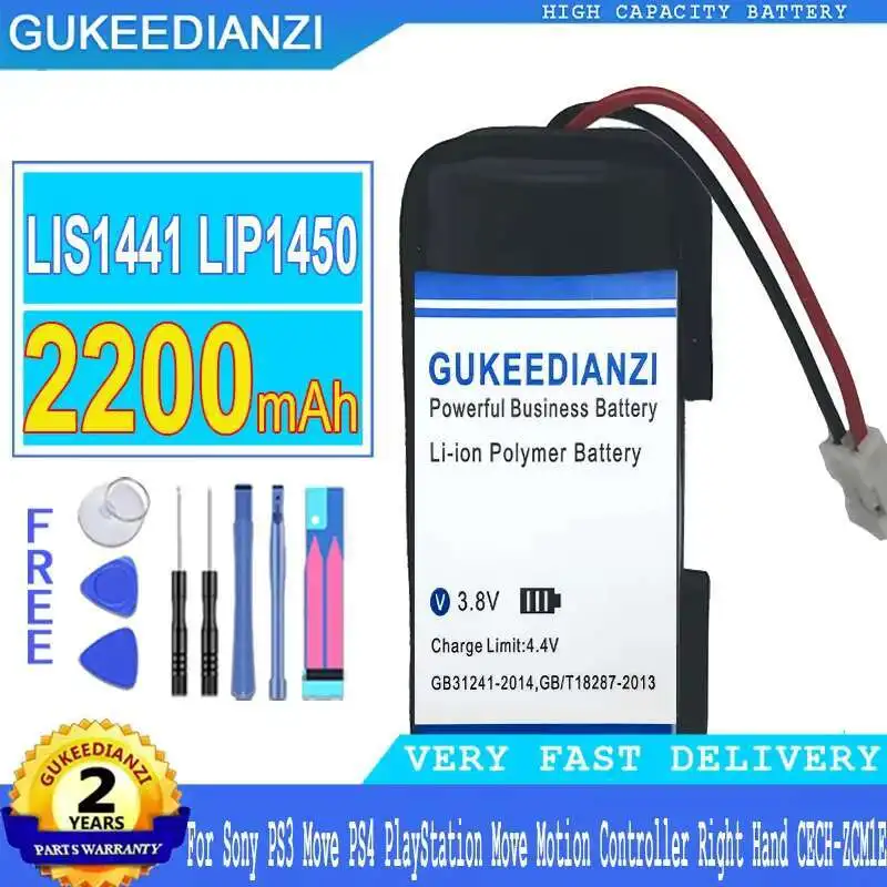 

Battery LIS1441 LIP1450 2200Mah For Sony PS3 Move PS4 Playstation Motion Controller Right Hand Cech-ZCM1E