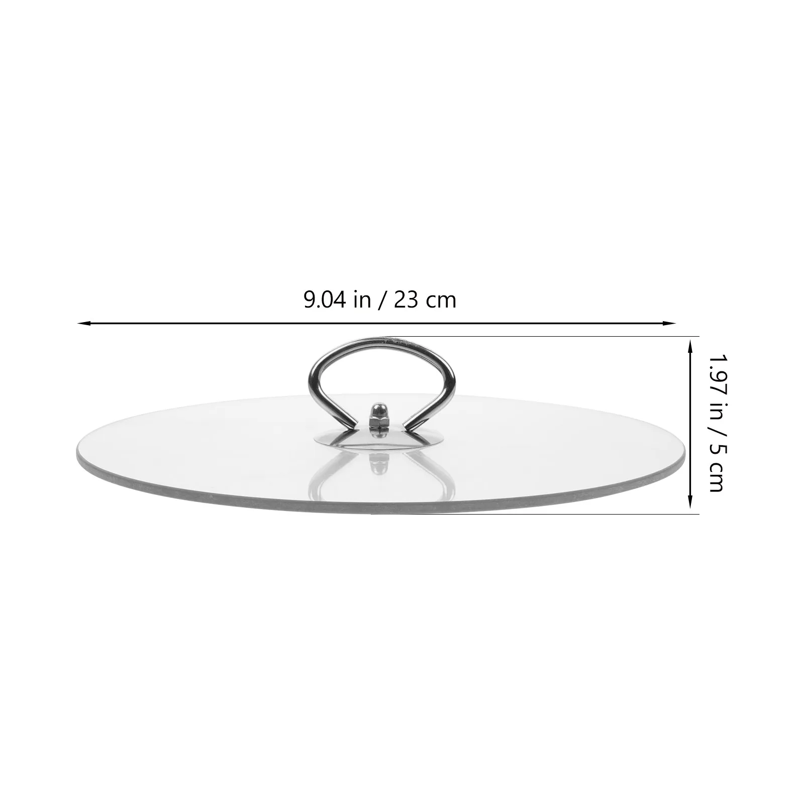 Stainless Steel Tempered Glass Seal Lid Bowl Cover Clear Glass Lid Multi-Use Food Storage Pan Cover Microwave Safe
