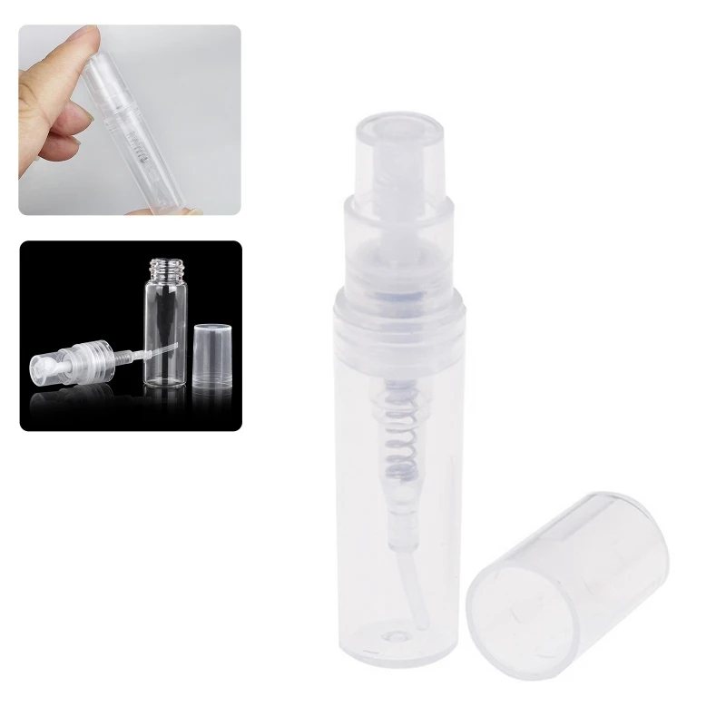 100 Stuks 3 Mini Clear Plastic Hervulbare Fles Draagbare Mondwater Flacon Cosmetische Verstuiver voor