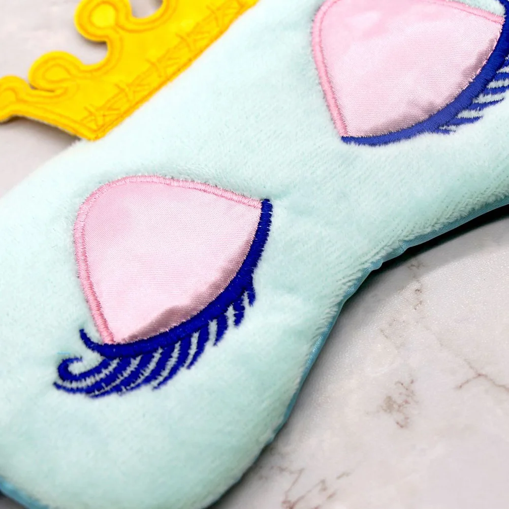 

2pcs Eye Super Lightweight Sleep Eyeshade Cartoon Crown For Women Girls Block Sleep Eyeshade Light Yoga Travel Nap Gift