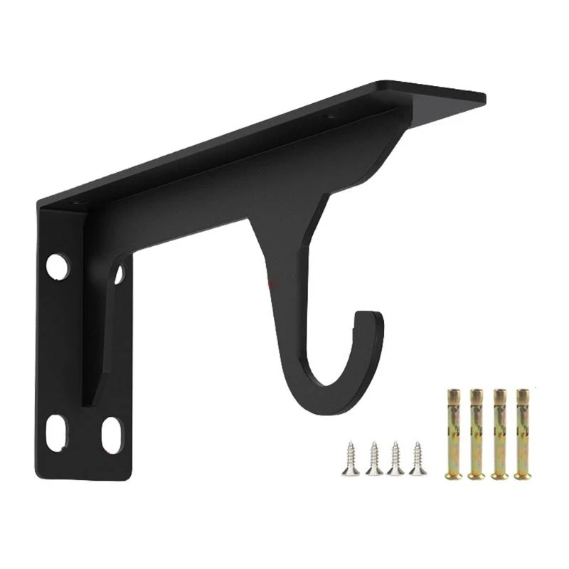 

Multipurpose Outdoor Shelf Brackets Rustproof Wall Supports for Garden Patio Easy Installation Metal Bracket