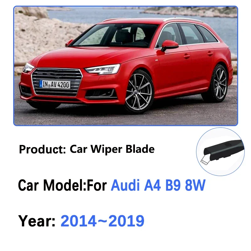 

Front Wiper Blades For Audi A4 B9 8W Wagon 2016 2017 2018 2019 Front Windshield Wiper Blades, Car Windshield Accessories