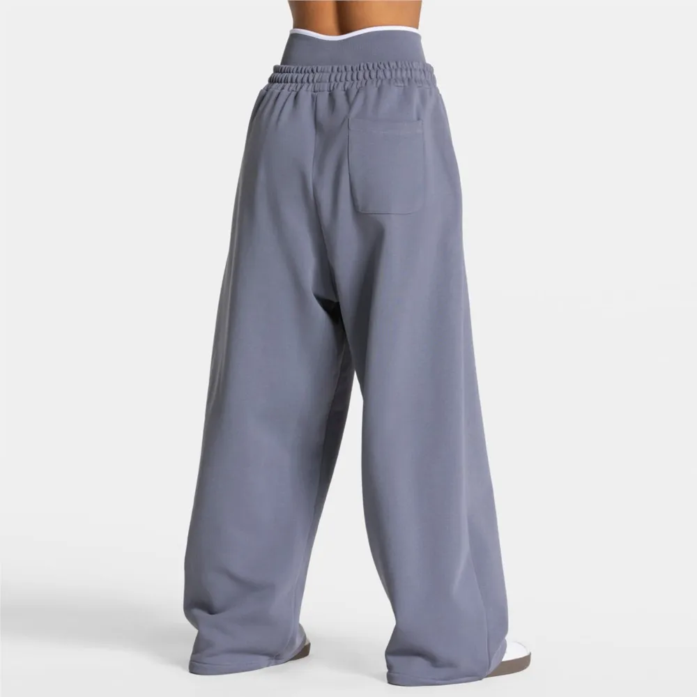 2026 Loose Simple Straight Pants High Waist Wide Leg Pants Women's Clothing Sweatpants Woman Sports Casually All-match Homewear