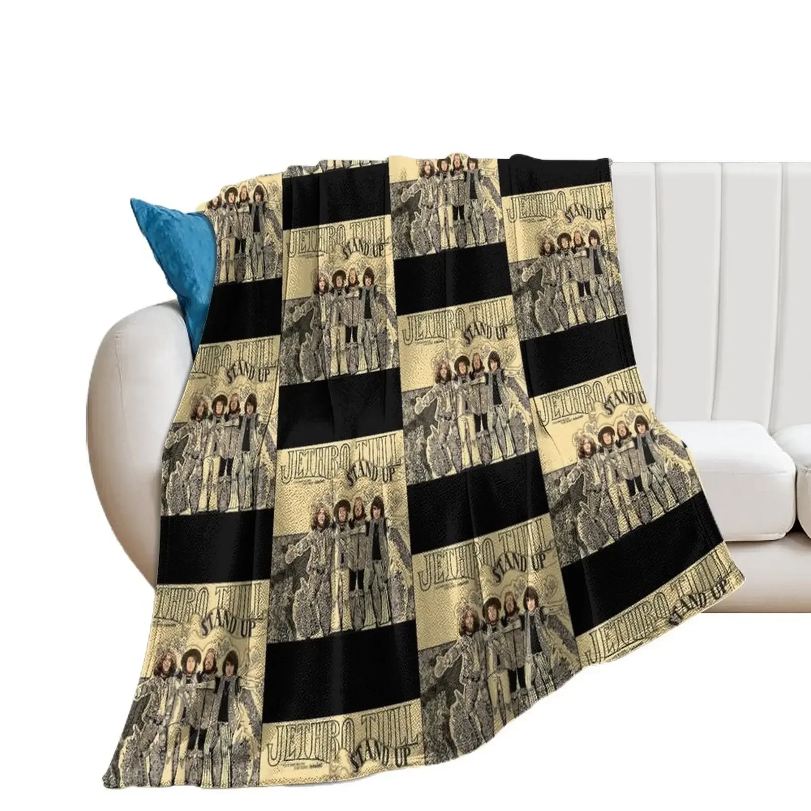 

Jethro Tull Throw Blanket Quilt Furry Vintage Bed covers Blankets