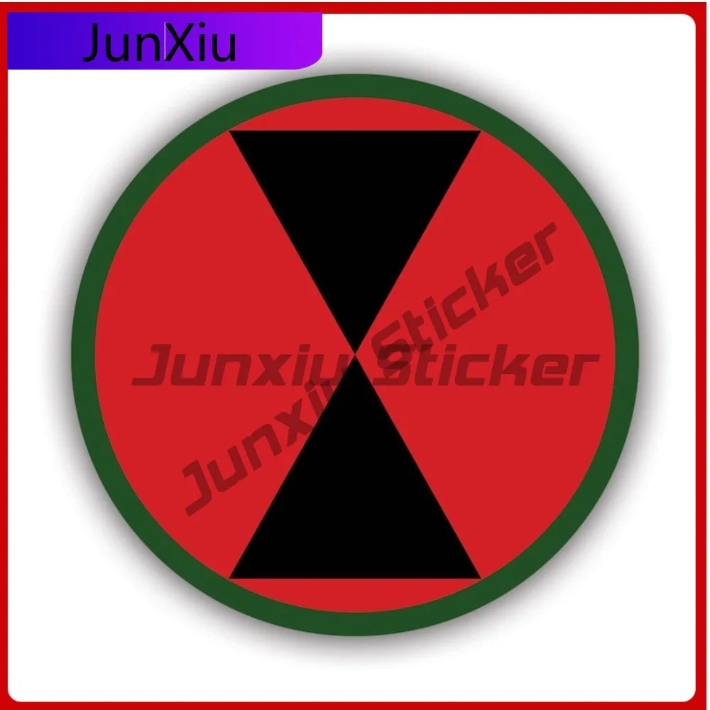 

7th Infantry Division Stickerwaterproof Outdoor Decalsjoint Anime Laptop Waterproof Vinyl Decal For Motorcycle Helmet Unique Fun