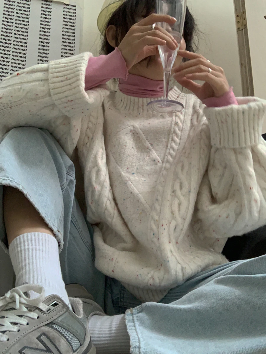 

Huanghuangjia женский вязаный свитер пальто с поворотным дизайном длинный све круглой Ne Top Boting Layer осень новый Sle для поездок на работу ветер