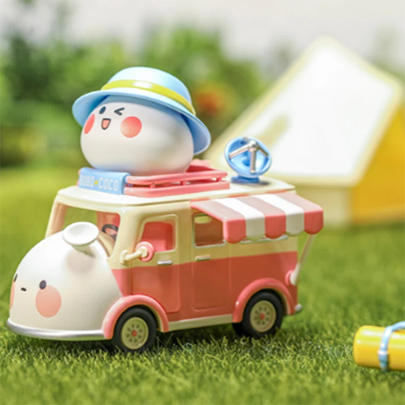 Bobo Coco Go Camping Series กล่องตาบอด Guess กระเป๋า Mystery กล่องของเล่นตุ๊กตาน่ารักอะนิเมะเดสก์ท็อปเครื่องประดับของขวัญคอลเลกชัน