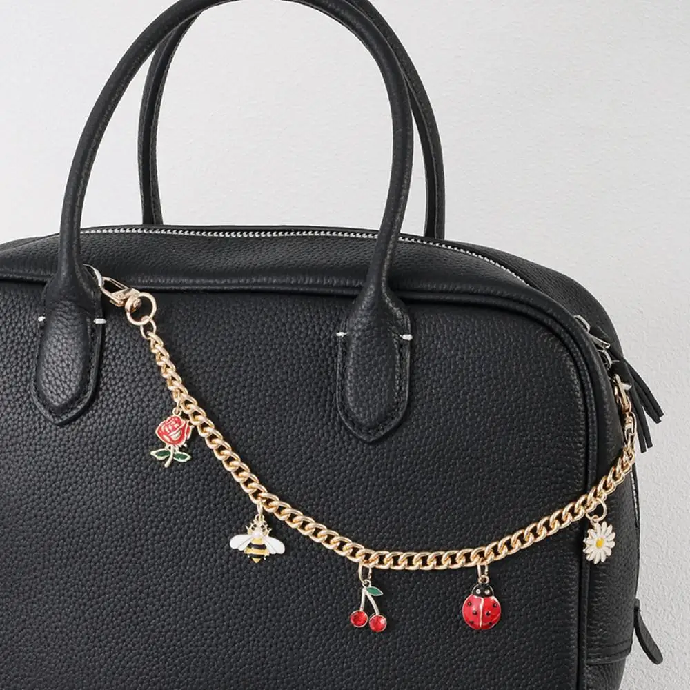 

Exquisite Metal Bag Chain For Women Cute Cherry Watermelon Strawberry Fruit Purse Chain DIY Handbag Charm Car Key Chain Gifts