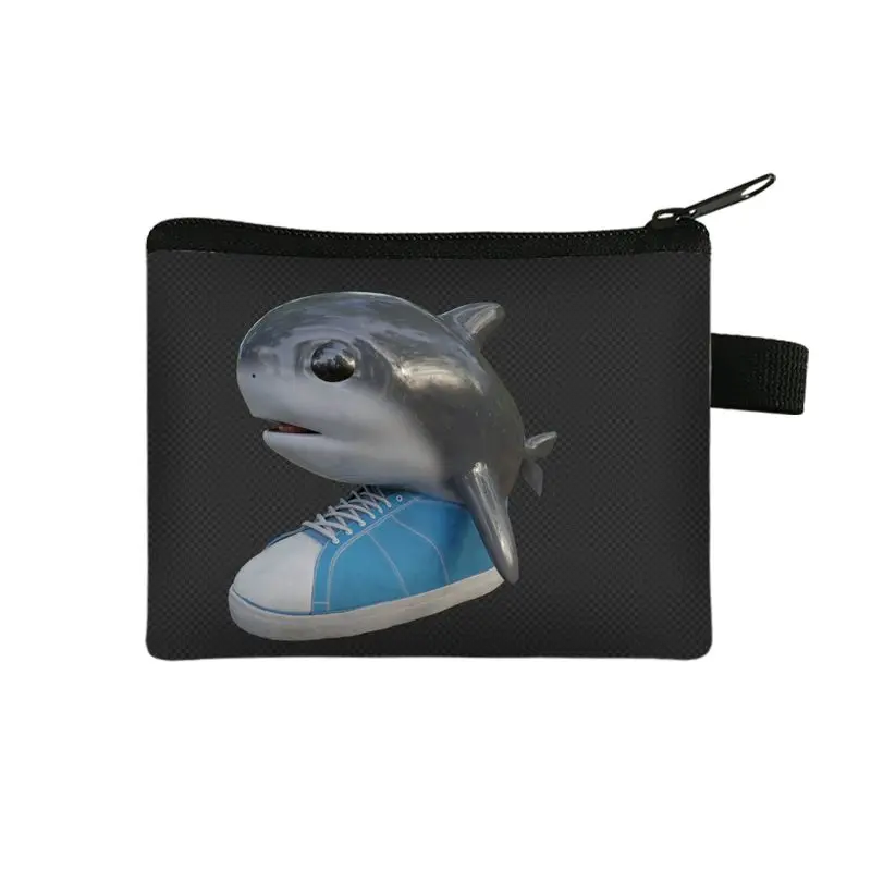 الإيطالية Brainrot Tralalero Tralala البريدي عملة المحفظة حامل بطاقات التعريف الشخصية تونغ تونغ صحور محفظة صغيرة قصيرة تغيير الحقيبة محفظة نسائية للعملات المعدنية #6