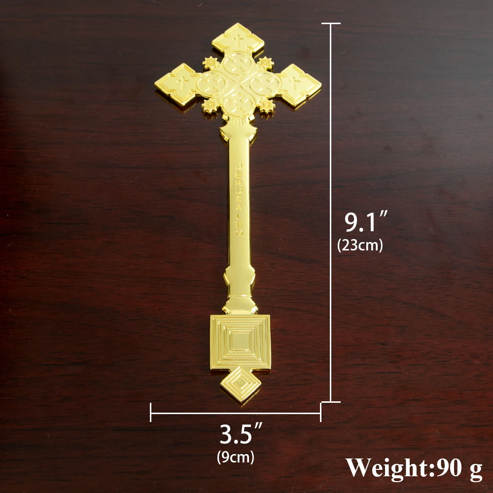 Christian Cross Church Prayer Ceremony Items Carrying Lightweight Alloy Material, Exquisite Carvings, Festival Gifts