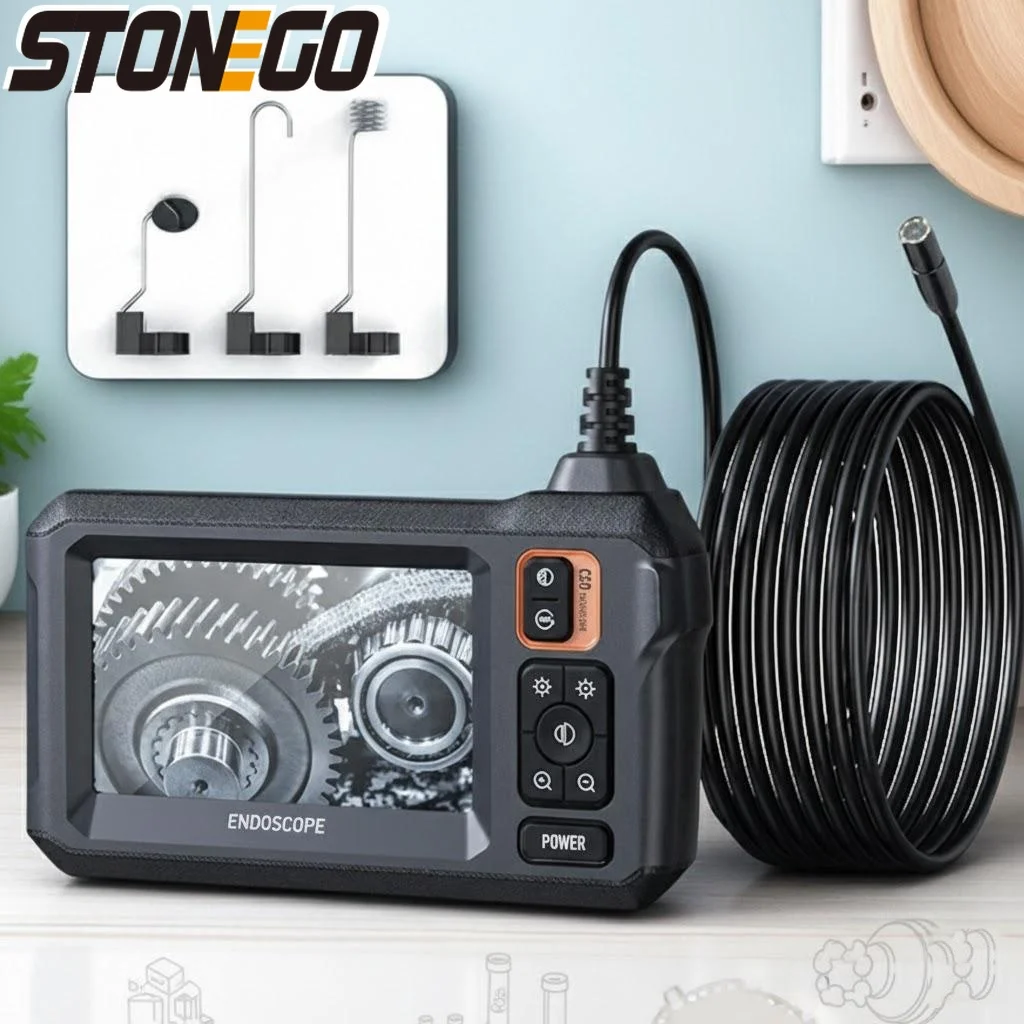 

Эндоскоп WiFi 1080P HD для осмотра автомобилей, 43-дюймовый дисплей, кабель 15 м, двойная линза, аккумулятор 2600 мАч, инструмент для осмотра трубопроводов