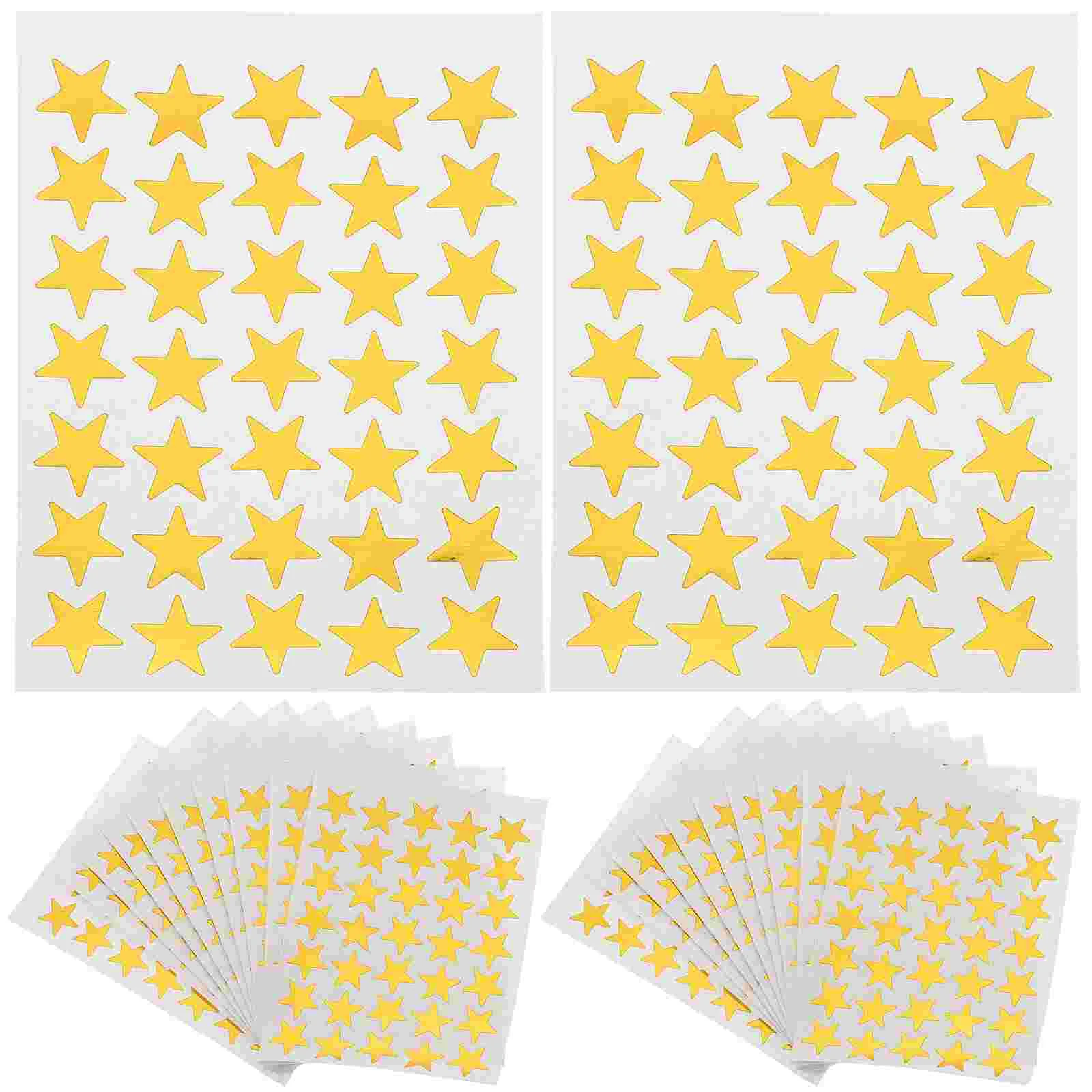 Small Stickers Transparent Self-adhesive Erasable Pvc Labels Classification 10 Sheets Packaged Scrapbook Reward Teachers