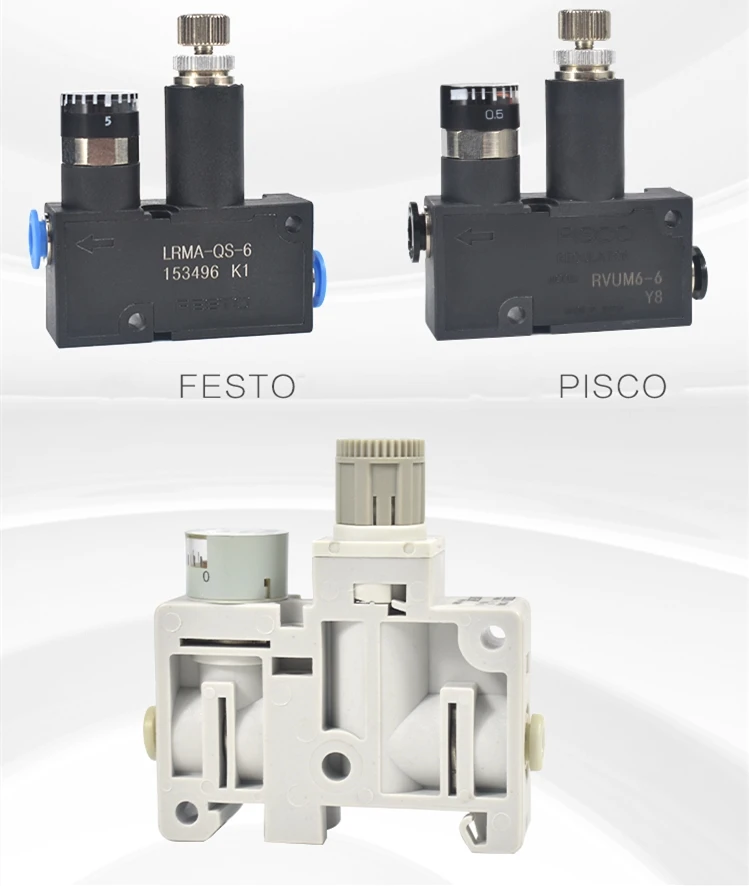 

ARM5S SMC FESTO Regulator Single Unit Type ARM5SA-06-A ARM5SA-08-A ARM5SA-06-A LRMA-QS-4 LRMA-QS-6 RVUM4-4 RVUM6-6