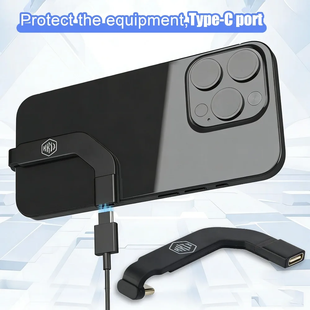 Universal Type-C Connector Converter Charging Port Adapter Fast Charging Does Not Affect Playing Game for Type-C Phone Tablet