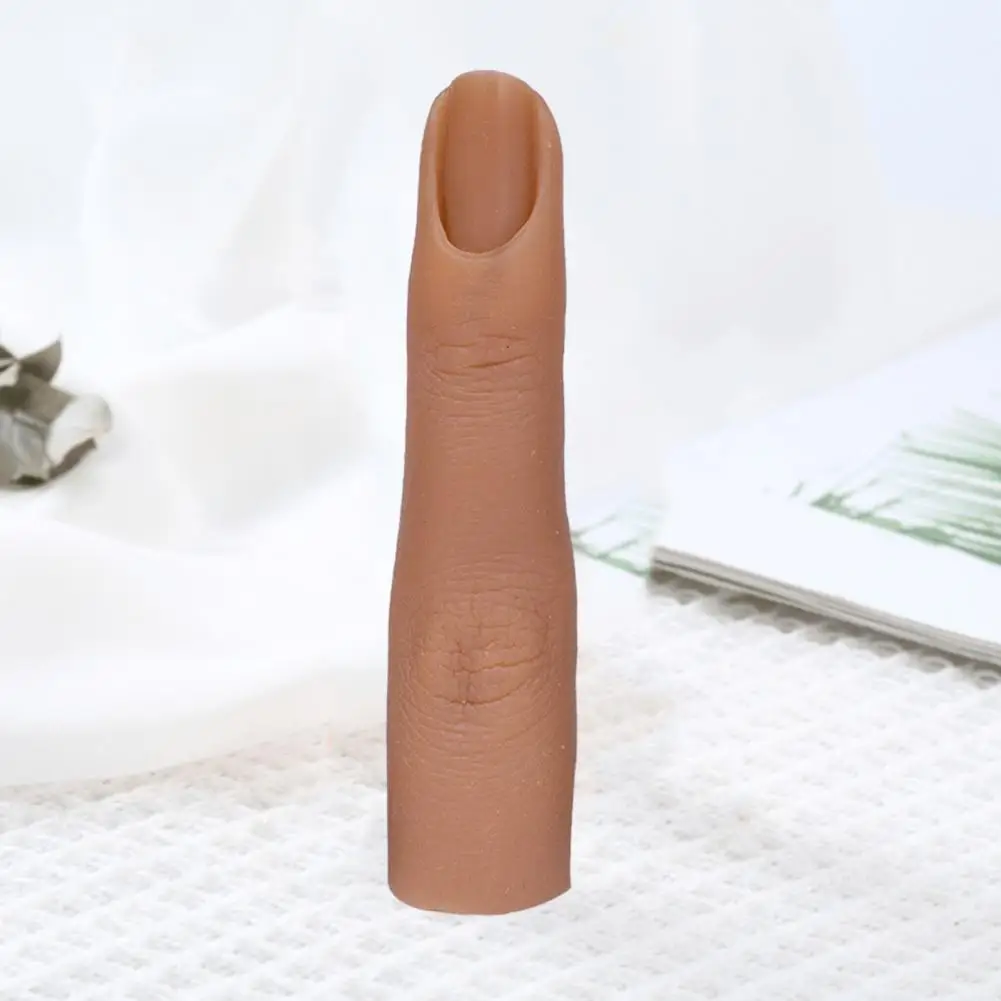 Nail Art Finger Models Uv Led Lamp Nail Art Finger Models Silicone Practice Finger Nails Model Realistic Bendable Fake for Nail