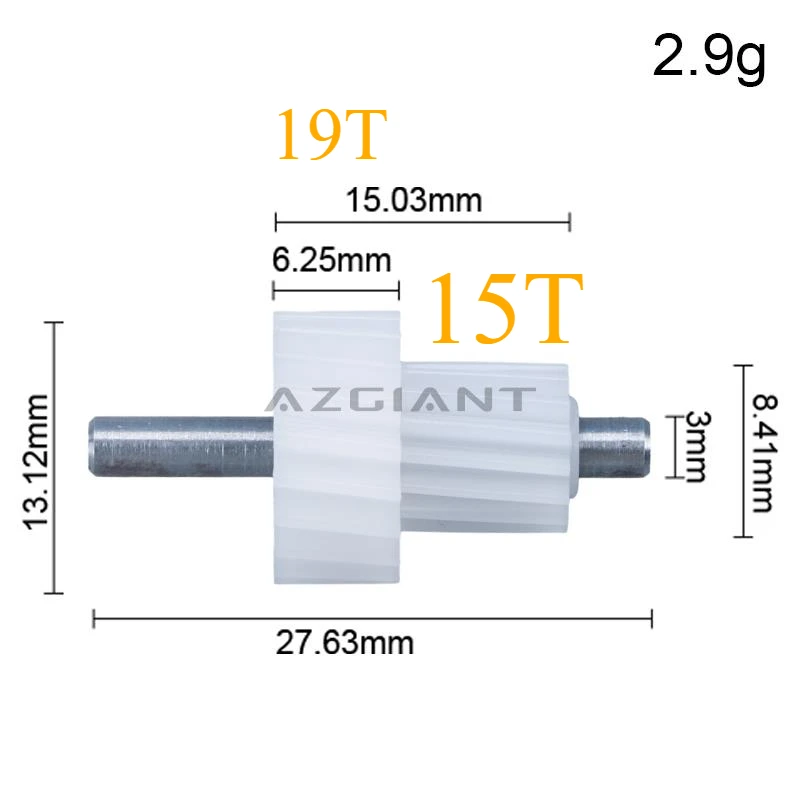 AZGIANT for Hyundai i30 MK3 i20 ix35 MK2 Auto Rearview Mirrors Folding Motor Repair Car Gear Cog Replacement Accessoires 4/10pcs