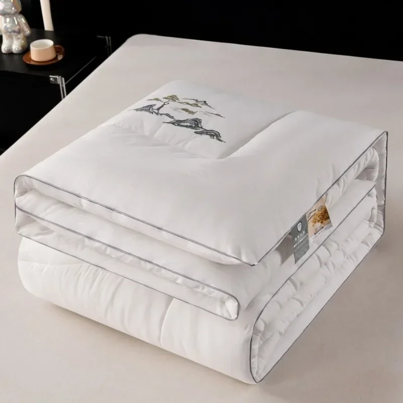 new class A antibacterial small bamboo cotton winter quilt soybean fiber quilt thickened winter quilt can be used in all seasons