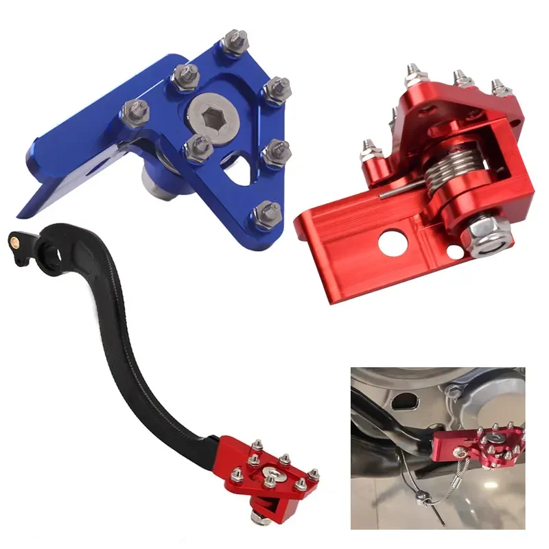 for CRF KLX YZF Universal Motorcycle Brake Pedal Tip Off Road Vehicle Modification Rotary Foot Brake Lever Triangle Cross