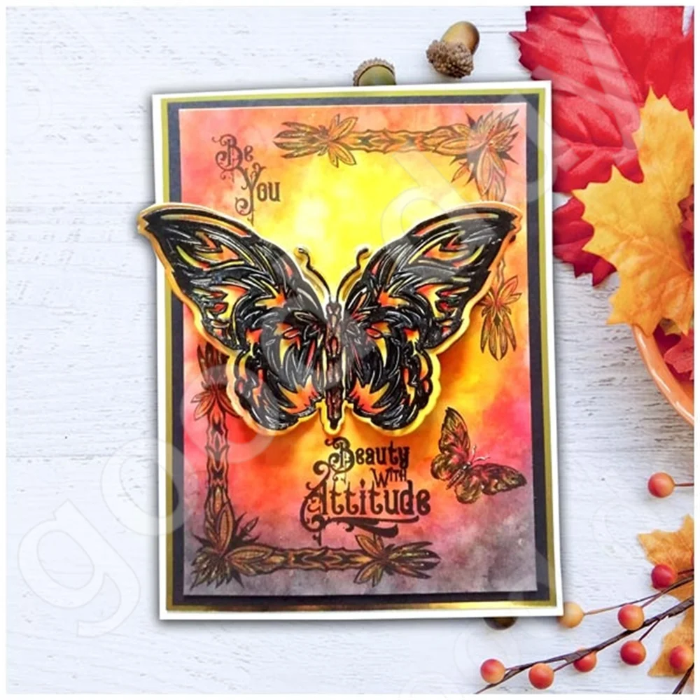 Various Beautiful Butterflies Cutting Dies Stamps Scrapbook Diary Decoration Embossing Template Diy Greeting Card Handmade 2022