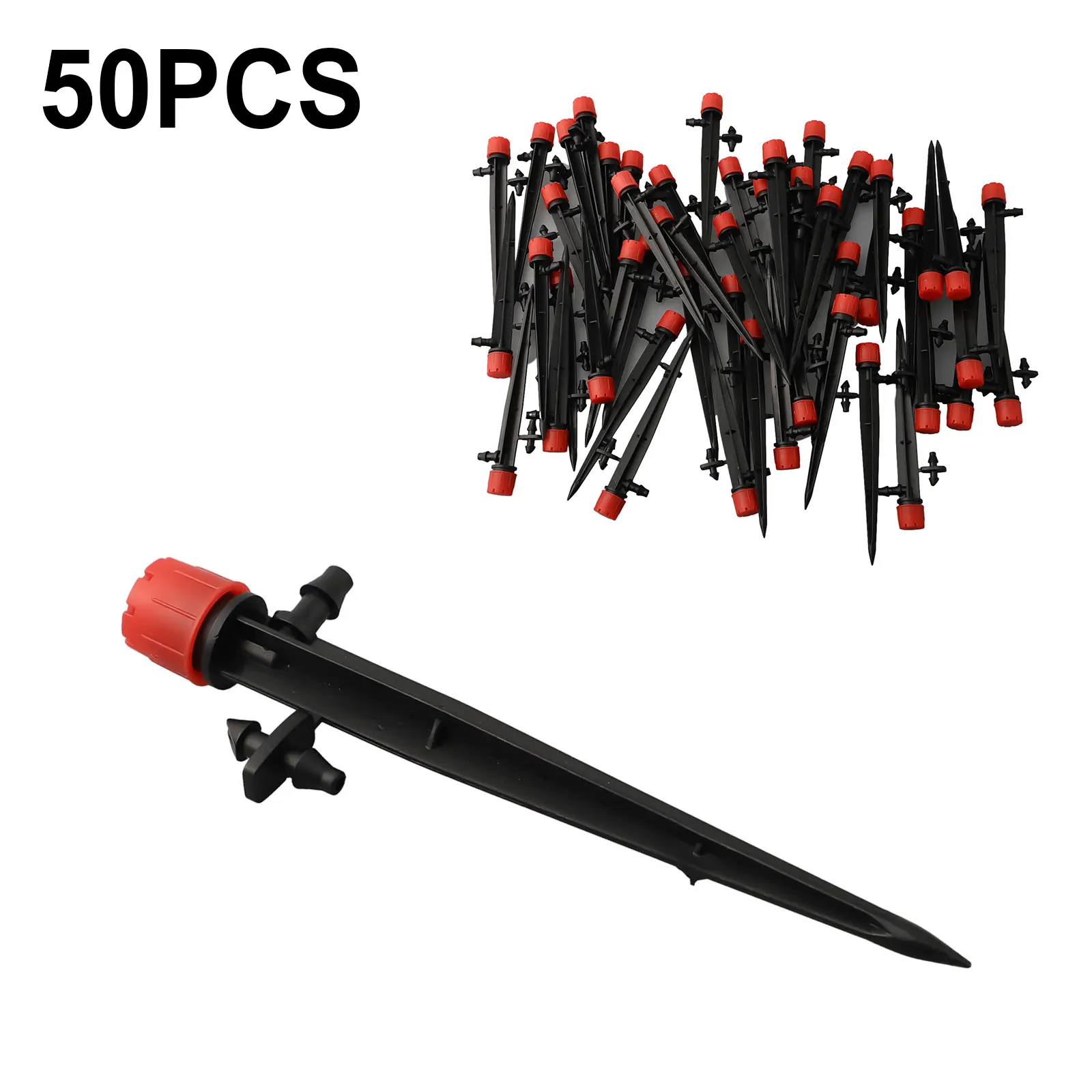 

Drip Sprinklers Irrigation Drippers° 50pcs/set Adjustable Black/Green/blue/Red For 7mm Tube Watering Equipment