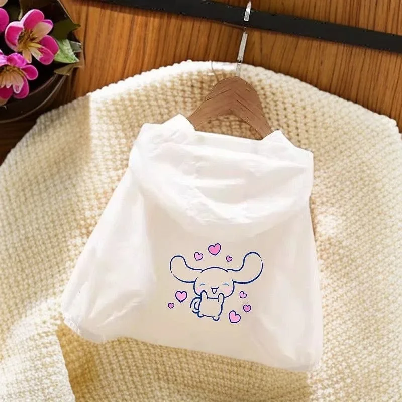 

Cinnamoroll Anime Kawaii Sanrio Ins Children Sunscreen Jacket Clothes Summer Cute Kuromi UV Cartoon Coat Gifts for Kids