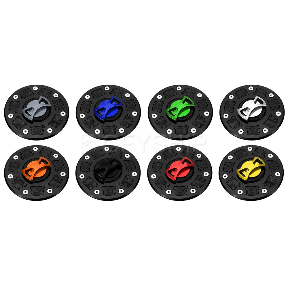 For Kawasaki ZRX-1100 1200 / ZX-11 / ZXR-400 / GPZ500 GPZ250 GPX250 Motorcycle Quick Release Gas Cap Keyless Fuel Tank Cap Cover