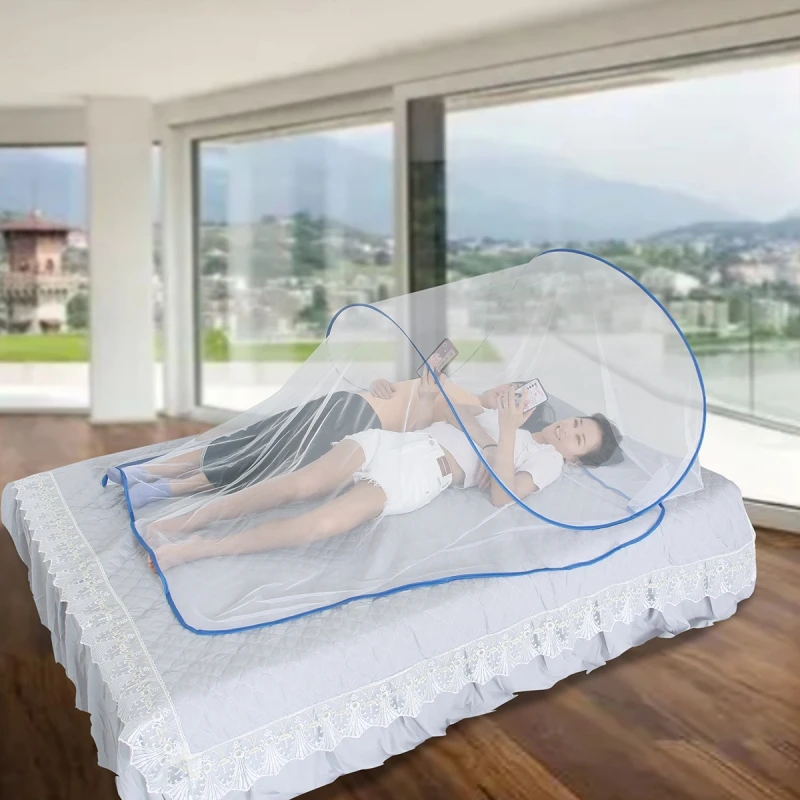 Adjustable Mosquito Net Bed Large Folding For Single Bed Mosquitoes Protection Outdoor Bed Anti Mosquito Equipment Portable Net.