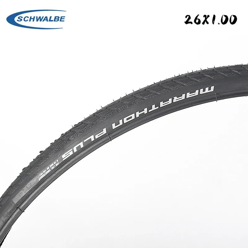 Schwalbe MARATHON PLUS 26x1.0 Bicycle Tire Sports Wheelchair 26 inch Tires 25-559 26er Anti-puncture SMARTGUARD 7