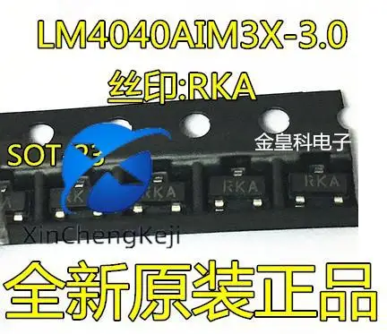 

20pcs original new LM4040AIM3X-3.0 silk screen RKA SOT-23 3V voltage reference source