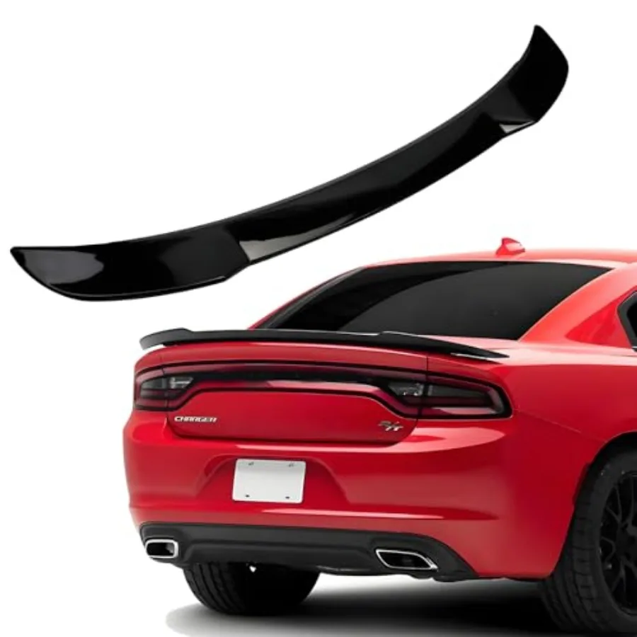

Rear Spoiler Wing Trunk Lip for 2011-2023 Dodge Charger SRT/GT/RT/SXT Hellcat Style ABS Gloss Black