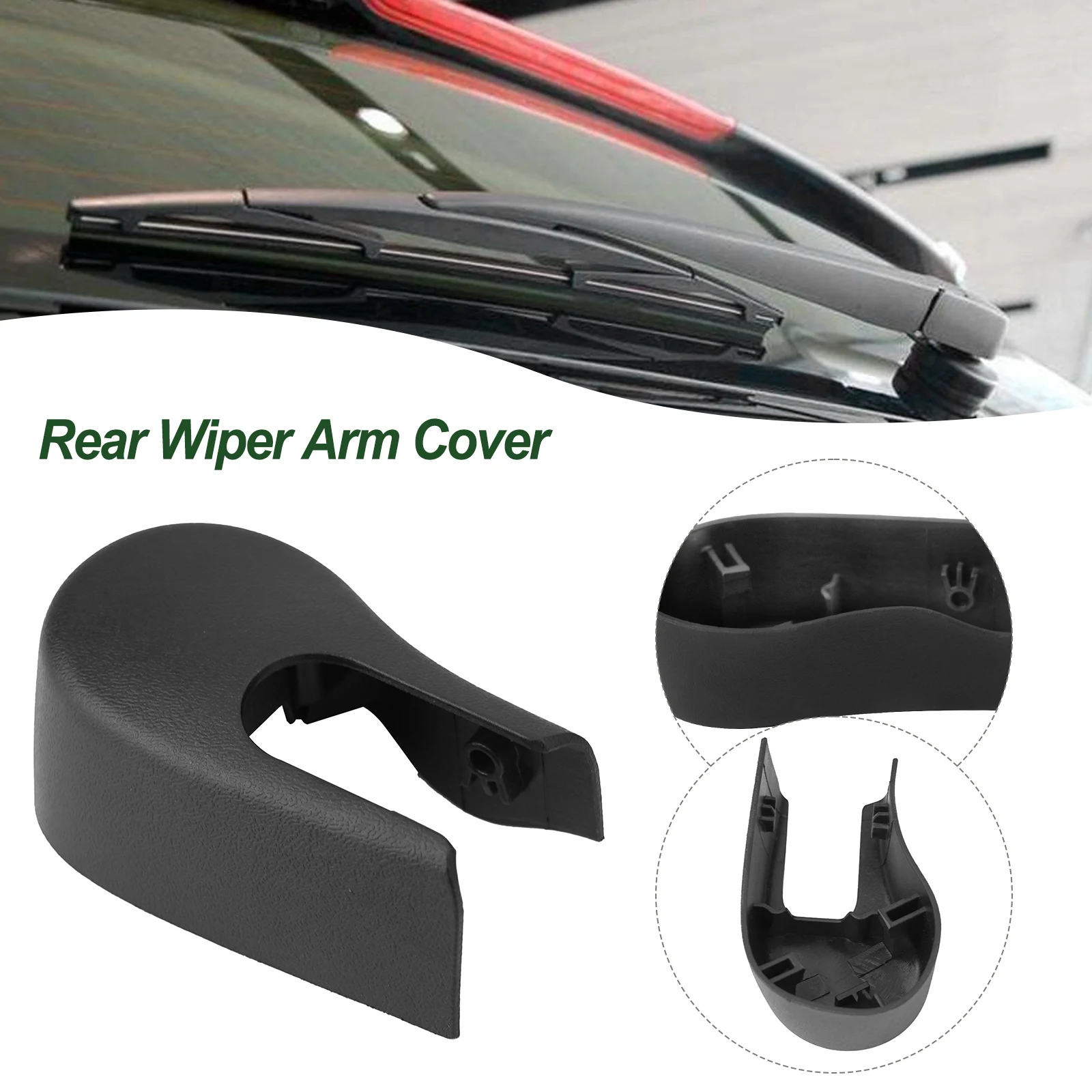 Rear Wiper Nut Cover Cap Compatible with 3 Series E90 E91 F30 F31 and 5 Series E60 E61 F10 F11 Part 61627066175