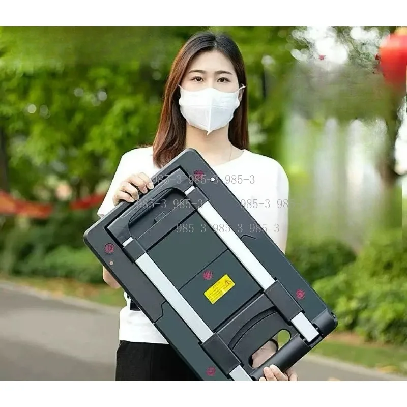 Fast Folding Portable Pull Cart, Mini Express Delivery Hand Trolley for Home Luggage Cargo Transport