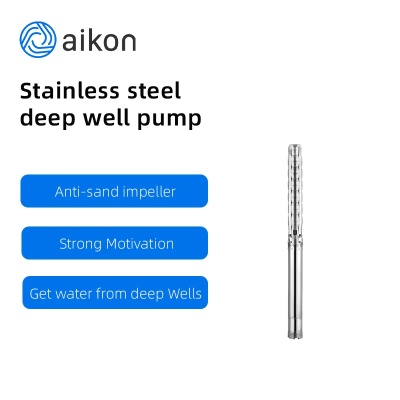 Submersible Borehole Pump Centrifugal Deep Well Pump Water Head Salt Water Submersible Pump for Borehole