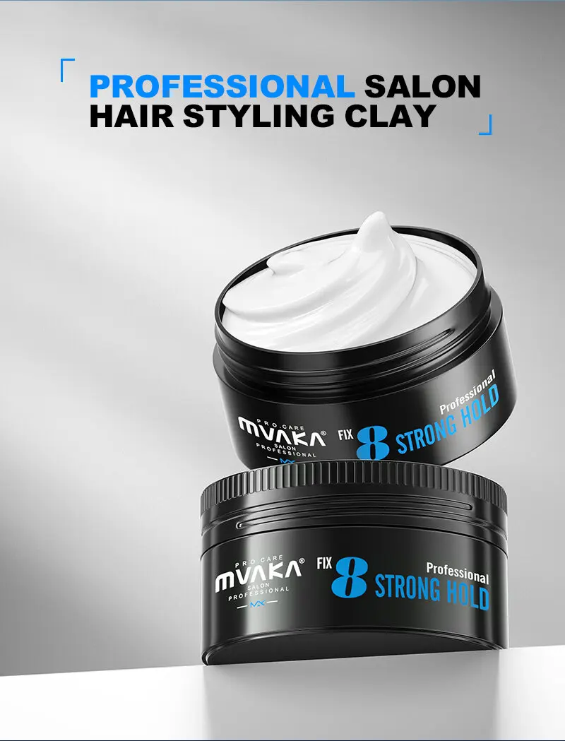 

MVAKA 24-Hour Long-Lasting Styling Mud Matte Fluffy Styling Hair Wax Moisturizing Hair Care Hair Mud Hair Clay Men's Exclusive