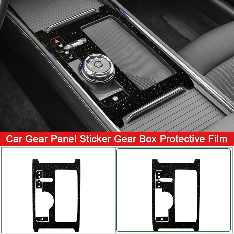

Car Interior Sticker For Ford Taurus Mondeo 2022 2023 Car Gear Panel Sticker Gear Box Protective Film Carbon Black Accessories