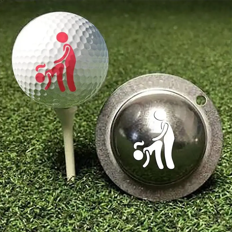 Golf Ball Liner Golf Ball Drawing Alignment Stencil Marking Tool Golf Marker Drawer Stainless Steel DIY Tool Golf Alignment Tool