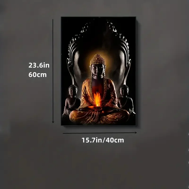 1 قطعة HD النفط اللوحة رائجة البيع زن بوذا قماش اللوحة للمنزل الديكور جدار صور الأسرة ديكور ملصق لا الإطار #4