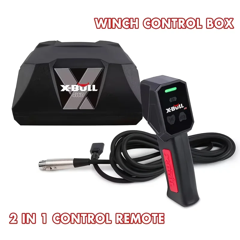 

X-BULL Winch Control Unit for XPV 10000LBS, 13500LBS, And 14500LBS Winches Featuring Multi-Functional Remote Controls