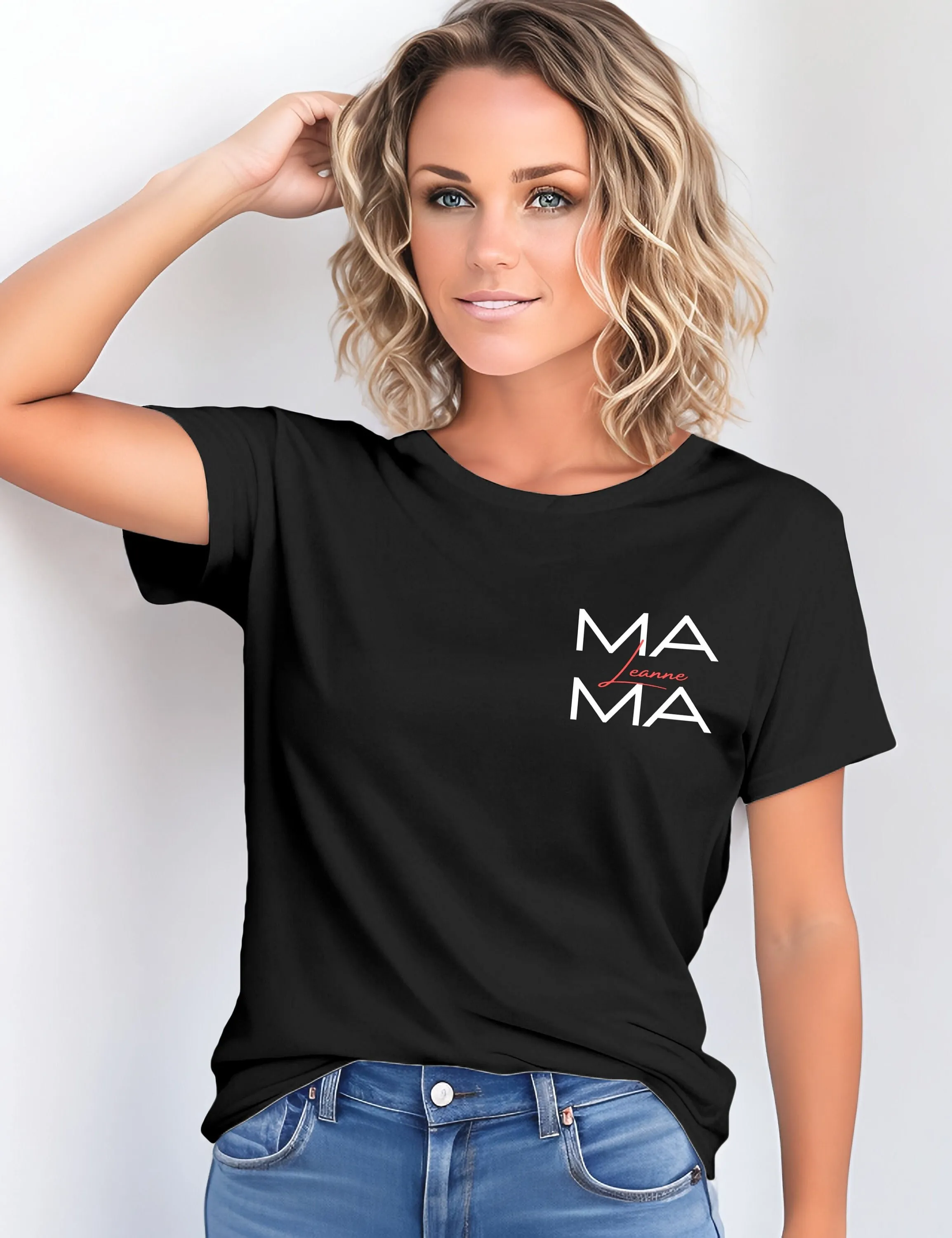 Personalisiertes T Shirt Mama Und Namen Mamashirt Stolze Tolle Kinder Muttertag Geschenk Geburtstag P085Apt2