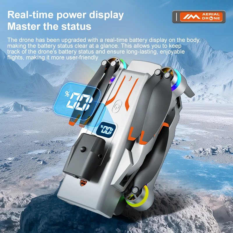 2025년 신형 M4 드론 WiFi FPS 미니 4K HD 듀얼 카메라 장애물 회피 전동 쿼드콥터 장난감 선물