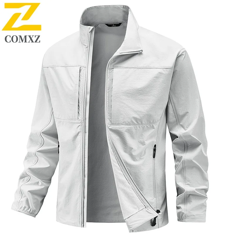 

COMXZ повседневная мужская куртка для поездок на работу, офисная толстая теплая мотоциклетная куртка для отдыха, повседневная одежда, легкая зимняя новая мужская ветровка