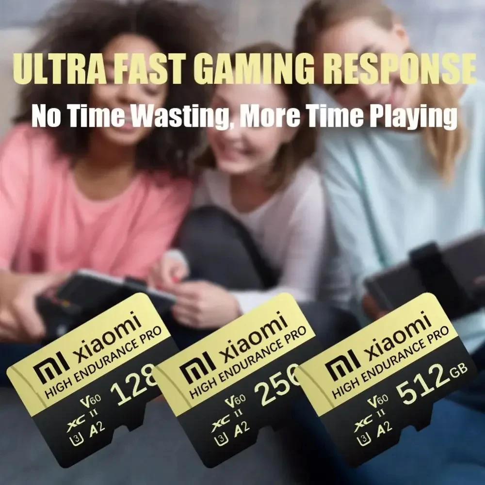 Xiaomi High Speed SD Card Class 10 TF Flash Card 128GB 512GB Micro Memory Card 2TB For Phone Speaker HD For Honor Phone Computer