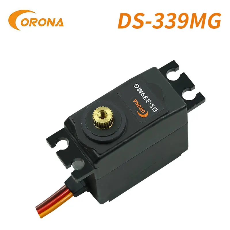 Corona ds339mg DS-339MG médio servo digital rolamento de esferas metal engrenagem para rc avião corrigir asa modelo carro robô brinquedo acessórios