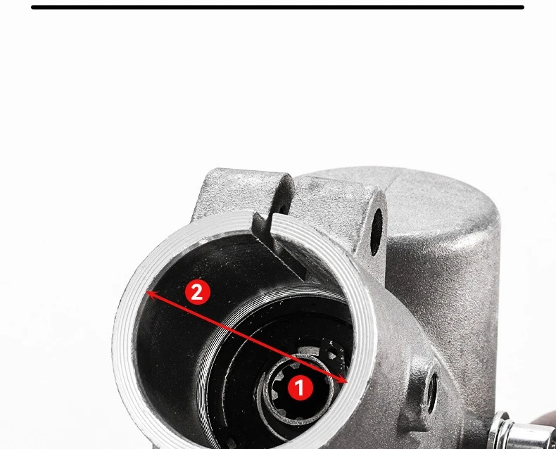 26mm/28mm 9-Zahn Trimmer-Getriebe, Ersatzgetriebekopf für Rasentrimmer, Rasenmäher-Ersatzteile, Gartengerät – Detail 8