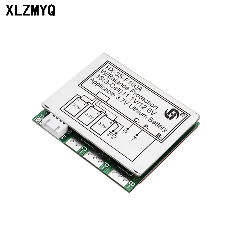 3S 100A Li-ion Lithium Battery Protection Board 3 Cells PCB BMS 11.1V 12.6V Polymer Charger Charging Module With Balanced