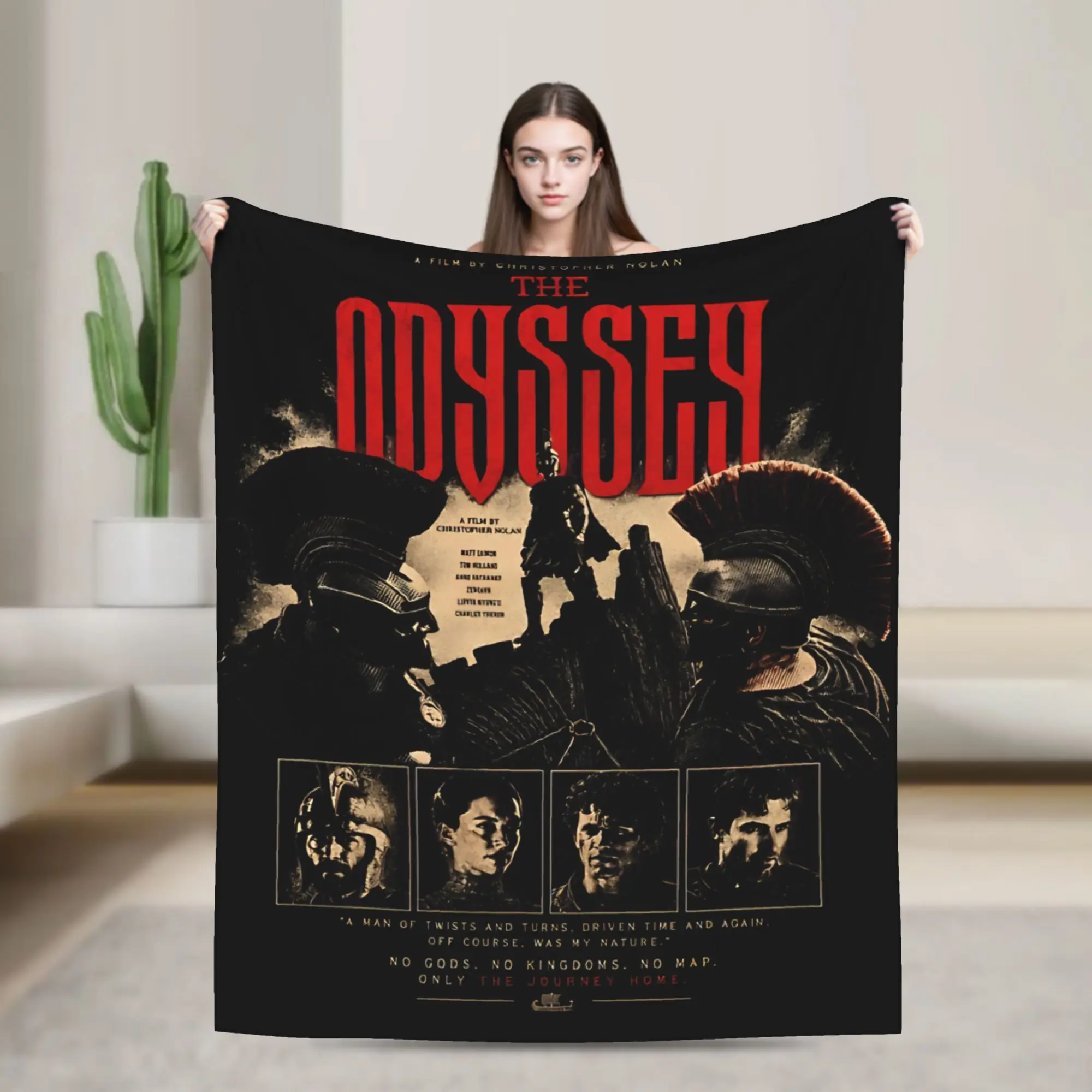 New Arrival Odyssey Movie 2026 Blankets Soft Flannel  Cozy Throw Blankets Machine Washable