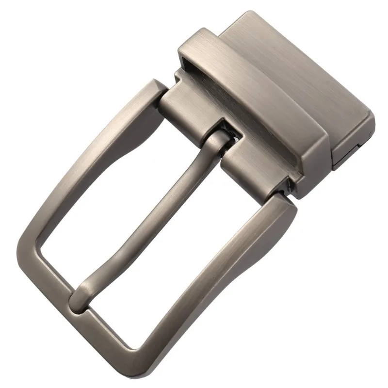 New! For Men Zinc Alloy Pin Buckle Fashion Gold Belt Buckle for Trousers Male Accessories Reverse Belt Buckle